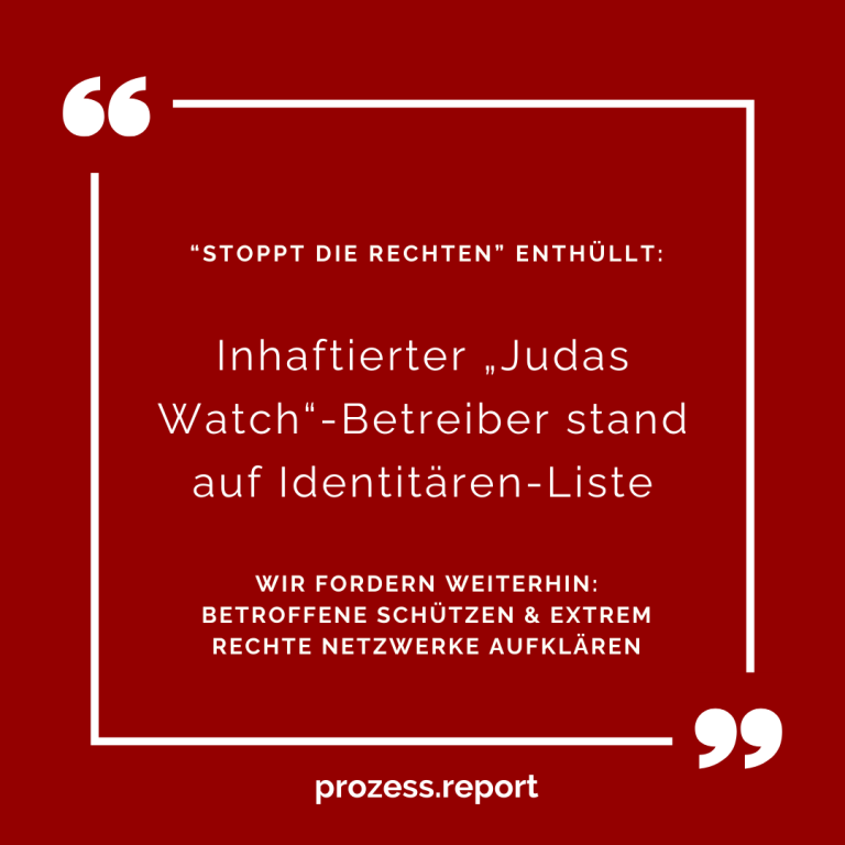 „Judas Watch“-Betreiber stand auf Identitären-Liste